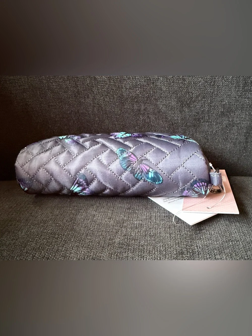 Lug Bobsled Eyeglass Case Pouch Bag – Butterfly Grey Gray Purple Blue